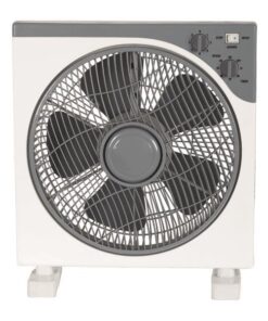 ΑΝΕΜΙΣΤΗΡΑΣ BOX FAN ΤΕΤΡΑΓΩΝΟΣ ΑΣΠΡΟ-ΓΚΡΙ Φ37 45W EUROLAMP – 300-21000