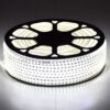 GloboStar® 70500 Slim Ταινία Μονής Σειράς Epistar LED SMD 2835 1m 12W/m 96LED/m 1680lm/m 120° DC 230V Αδιάβροχη IP68 Ψυχρό Λευκό 6000K Dimmable
