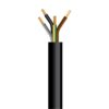 ΚΑΛΩΔΙΟ ΕΥΚΑΜΠΤΟ H05VV-F 4X1,5mm² ΜΑΥΡΟ (100m/roll) EUROLAMP – 150-13165