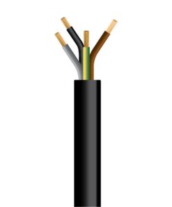 ΚΑΛΩΔΙΟ ΕΥΚΑΜΠΤΟ H05VV-F 4X1,5mm² ΜΑΥΡΟ (100m/roll) EUROLAMP – 150-13165