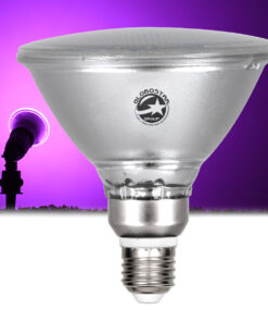 GloboStar® 60232 Λάμπα LED E27 PAR38 Κήπου Σκληρού Υάλου 18W 1200lm 60° AC 220-240V IP65 Φ12 x Υ13cm Ροζ – 3 Years Warranty