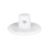 GloboStar® DIY 77561 Επιτοίχιο Εξάρτημα Στήριξης Καλωδίου Φωτιστικού – Φ4.5 x Υ2cm – Λευκό – Σιλικόνης – 5 Χρόνια Εγγύηση