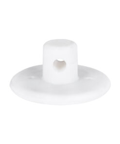 GloboStar® DIY 77561 Επιτοίχιο Εξάρτημα Στήριξης Καλωδίου Φωτιστικού – Φ4.5 x Υ2cm – Λευκό – Σιλικόνης – 5 Χρόνια Εγγύηση