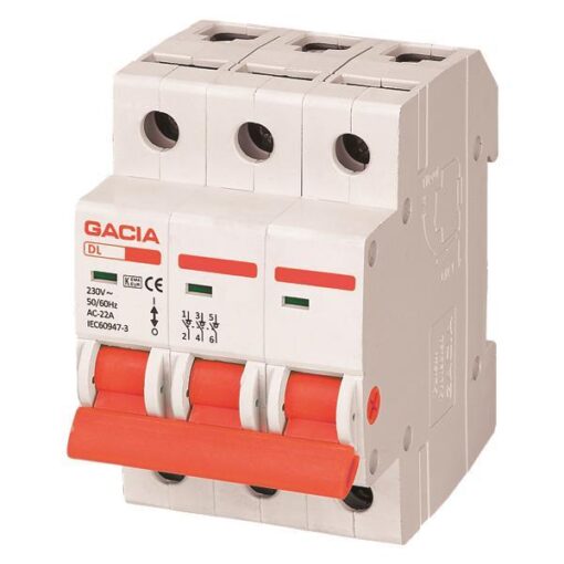 ΡΑΓΟΔΙΑΚΟΠΤΗΣ 3X63A GACIA EUROLAMP – 500-43607