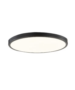 InLight Πλαφονιέρα οροφής LED 32W 3CCT (by switch on base) από μαύρο μέταλλο και ακρυλικό D:40cm (42035-C-Black)