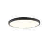 InLight Πλαφονιέρα οροφής LED 150W 3CCT (by switch on base) από μαύρο μέταλλο και ακρυλικό D:80cm (42035-A-Black)