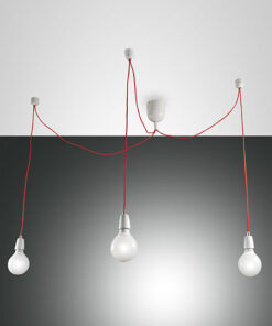 Κρεμαστό Φωτιστικό   Fabas Luce Blog 3X E27 Λευκό     – 3473-47-102