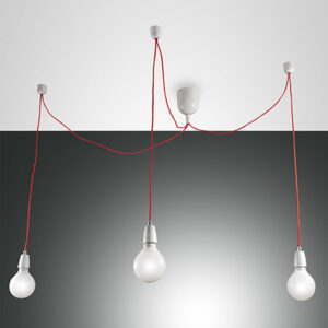 Κρεμαστό Φωτιστικό   Fabas Luce Blog 3X E27 Λευκό     – 3473-47-102