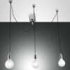 Κρεμαστό Φωτιστικό   Fabas Luce Blog 3X E27 Χρώμιο     – 3473-47-138