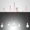 Κρεμαστό Φωτιστικό   Fabas Luce Blog E27 5X Λευκό     – 3473-48-102