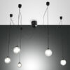 Κρεμαστό Φωτιστικό   Fabas Luce Blog LED  25W  Μαύρο Dimmable  2520lm Θερμό 3000K – 3472-48-101