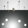 Κρεμαστό Φωτιστικό   Fabas Luce Blog LED  25W  Χρυσό Ματ Dimmable  2520lm Θερμό 3000K – 3472-48-225