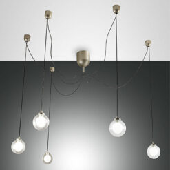 Κρεμαστό Φωτιστικό   Fabas Luce Blog LED  25W  Χρυσό Ματ Dimmable  2520lm Θερμό 3000K – 3472-48-225