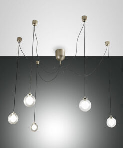 Κρεμαστό Φωτιστικό   Fabas Luce Blog LED  25W  Χρυσό Ματ Dimmable  2520lm Θερμό 3000K – 3472-48-225