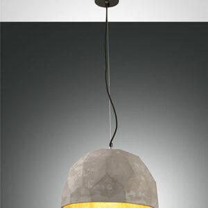 Κρεμαστό Φωτιστικό   Fabas Luce Bloom E27 Γκρι     – 3616-40-131