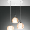 Κρεμαστό Φωτιστικό   Fabas Luce Bretagna 3X E27 Μελί     – 3599-47-125
