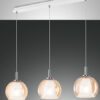 Κρεμαστό Φωτιστικό   Fabas Luce Bretagna 3X E27 Μελί     – 3599-49-125