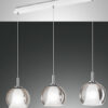 Κρεμαστό Φωτιστικό   Fabas Luce Bretagna 3X E27 Φιμέ     – 3599-49-126