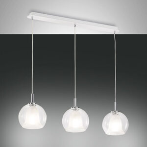 Κρεμαστό Φωτιστικό   Fabas Luce Bretagna 3X E27 Διάφανο     – 3599-49-241