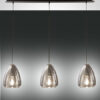 Κρεμαστό Φωτιστικό   Fabas Luce Britton 3X E27 Φιμέ     – 3673-48-126