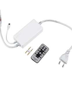 GloboStar® 70626 Single Color Dimmer με Ασύρματο Χειριστήριο IR – Μεταλλάκτης Τροφοδοσίας AC/DC 230V IP20 για TUBE 360° Degree Neon Flex LED Μονόχρωμη 2 Pin Max 1500W – Έως 100 Μέτρα