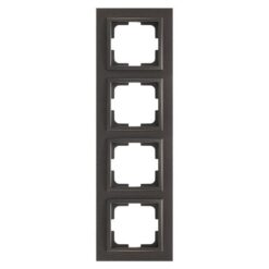 ΠΛΑΙΣΙΟ 4 ΘΕΣΕΩΝ ΜΑΥΡΟ EUROLAMP – 152-10383