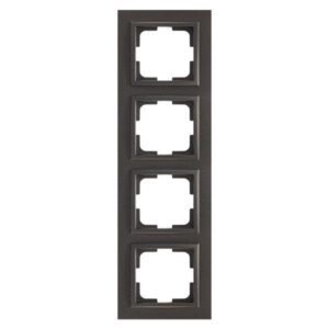 ΠΛΑΙΣΙΟ 4 ΘΕΣΕΩΝ ΜΑΥΡΟ EUROLAMP – 152-10383