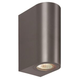 ΑΠΛΙΚΑ ΤΟΙΧΟΥ UP-DOWN ΟΒΑΛ GU10 IP54 ΓΡΑΦΙΤΗΣ EUROLAMP 145-82067
