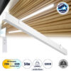 GloboStar® FELIX 61029-W Γραμμικό Φωτιστικό Τοίχου – Απλίκα Linear LED CCT 54W 6500lm 120° AC 220-240V Μ120 x Π3.5 x Υ7cm – Εναλλαγή Φωτισμού μέσω Τηλεχειριστηρίου All In One Ψυχρό 6000k+Φυσικό 4500k+Θερμό 2700k Dimmable – Λευκό – 3 Years Warranty
