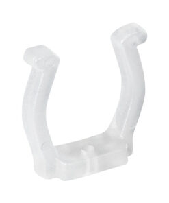 GloboStar® 70643 Πλαστική PVC Βάση Στήριξης για Όλες τις Πολύχρωμες RGB TUBE Neonflex 360° DC 24V & DC 230V IP68 – Μ2.5 x Π1.1 x Υ2.5cm