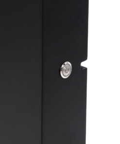 GloboStar® MAKEUP MIRROR-160×80-5 Μοντέρνος Καθρέπτης Μακιγιάζ με Πλαίσιο Φυσικού Ξύλου με Διακόπτη On/Off 20 x E27 AC220-240V – Μ80 x Π7 x Υ160cm – Μαύρος Έβενος