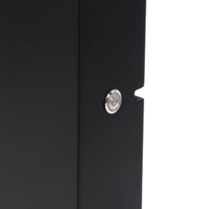 GloboStar® MAKEUP MIRROR-160×80-5 Μοντέρνος Καθρέπτης Μακιγιάζ με Πλαίσιο Φυσικού Ξύλου με Διακόπτη On/Off 20 x E27 AC220-240V – Μ80 x Π7 x Υ160cm – Μαύρος Έβενος