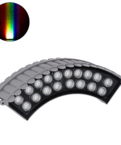 GloboStar® TREELIGHT-JINA 90692 Κυρτή Μπάρα Φωτισμού Wall Washer με Αντιθαμβωτική Γρίλια Ειδική για Φυτά – Δέντρα LED 18W 1530lm 10° DC 24V Αδιάβροχο IP67 L29 x W11 x H10.5cm RGBW DMX512 – Γκρι – 3 Years Warranty