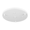 GloboStar® DIY 77540 Επιτοίχια Στρογγυλή Ροζέτα – Βάση για 3 Κρεμαστά Φωτιστικά – Φ40 x Υ3cm – Λευκό – Μεταλλικό – 5 Χρόνια Εγγύηση