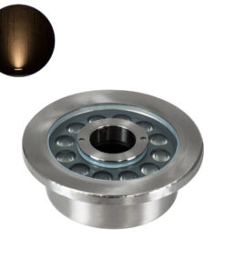 GloboStar® UNDERWATER-DENIS 90435 Υποβρύχιο Χωνευτό Φωτιστικό Σποτ Ειδικό για Σιντριβάνια – Πισίνες – Τζακούζι LED 9W 810lm 30° DC 24V Αδιάβροχο IP68 Φ16.7 x Υ7.5cm Θερμό Λευκό 2700K – Ανοξείδωτο Ατσάλι SS304 – 3 Years Warranty