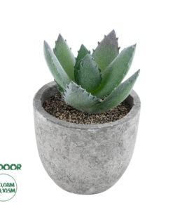 GloboStar® Artificial Garden SUCCULENT ALOE 21026 Διακοσμητικό Φυτό Παχύφυτο Αλόη Υ10.5cm