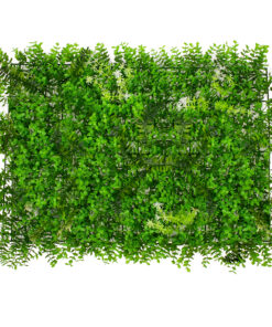 GloboStar® 78412 Artificial – Συνθετικό Τεχνητό Διακοσμητικό Πάνελ Φυλλωσιάς – Κάθετος Κήπος Καυκάσιο Πυξάρι – Φτέρη – Tokyo sun Πράσινο Μ60 x Υ40 x Π9cm