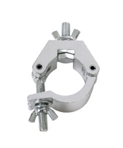 GloboStar® CLAMPS 51187 Επαγγελματικός Γάντζος Hook Αλουμινίου Ύψηλης Αντοχής για Κρέμαση, Στήριξη & Τοποθέτηση Προϊόντων Stage σε Τράσες – Μ8 x Π5.5 x Υ3cm – Χρώμιο