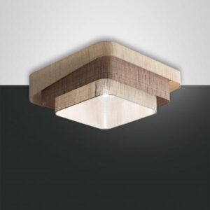 Φωτιστικό Οροφής  Fabas Luce Camargue E27 Μπεζ     – 3641-65-353