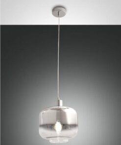 Κρεμαστό Φωτιστικό   Fabas Luce Cathy E27 Χρώμιο     – 3520-40-299