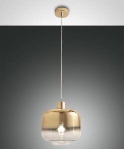 Κρεμαστό Φωτιστικό   Fabas Luce Cathy E27 Χρυσό     – 3520-40-332