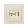 ΠΡΙΖΑ DATA CAT 6 RJ 45 MONH ΜΠΕΖ EUROLAMP – 152-10240