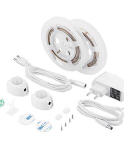 ΤΑΙΝΙΑ LED ΜΕ ΑΙΣΘΗΤΗΡΑ ΚΙΝΗΣΗΣ 1,2M 6W 12V 3000K IP65 ΣΕΤ 2ΤΜΧ PRO EUROLAMP 145-70020