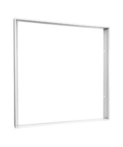 GloboStar® 60220 Πλαίσιο Στήριξης PVC Επιτοίχιας Τοποθέτησης για LED Panel 60x60cm – Λευκό