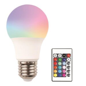 ΛΑΜΠΑ LED 9W Ε27 RGBW ΜΕ ΤΗΛΕΧΕΙΡΙΣΤΗΡΙΟ 220-240V EUROLAMP – 147-77906