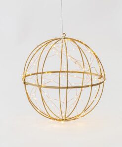 ΜΕΤΑΛΛΙΚΗ ΜΠΑΛΑ, ΦΩΤΙΖΟΜΕΝΗ, 120 ΘΕΡΜΑ ΛΕΥΚΑ LED, ΜΕ ΜΕΤΑΣΧΗΜΑΤΙΣΤΗ, ΧΑΛΚΟΥ, 500cm ΠΡΟΕΚΤΑΣΗ ΠΑΡΟΧΗΣ, 30cm, IP44 EUROLAMP – 600-40094