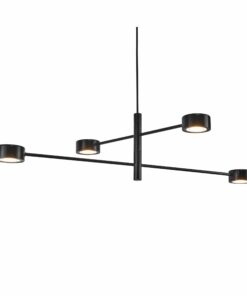 Nordlux Clyde Κρεμαστό Μαύρο LED 16W 2700K –  2010803003
