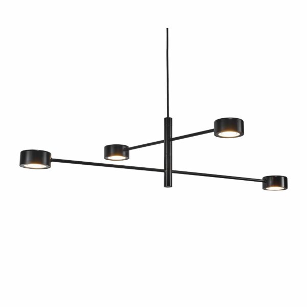 Nordlux Clyde Κρεμαστό Μαύρο LED 16W 2700K –  2010803003