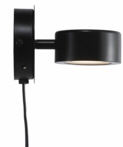 Nordlux Clyde Φωτιστικό Τοίχου Μαύρο LED 4W 2700K –  2010821003