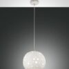 Κρεμαστό Φωτιστικό   Fabas Luce Corvara E27 Λευκό     – 3531-40-102
